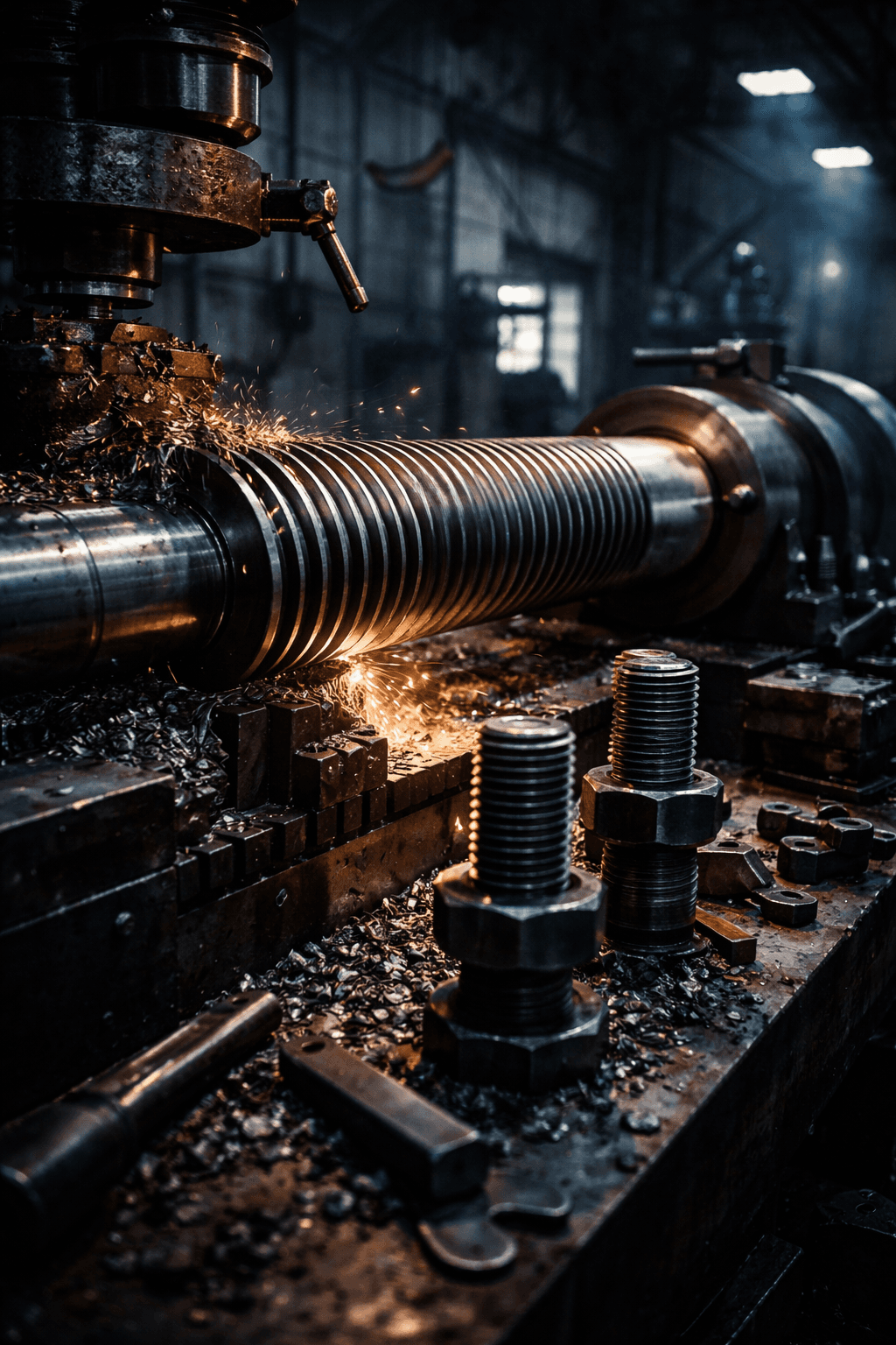 Precision threading on a lathe